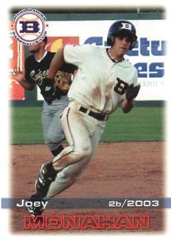 2003 Grandstand Boise Hawks #NNO Joey Monahan Front