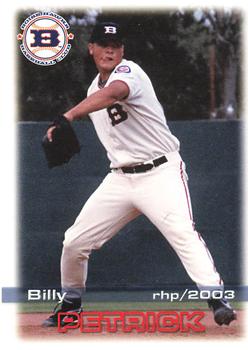 2003 Grandstand Boise Hawks #NNO Billy Petrick Front