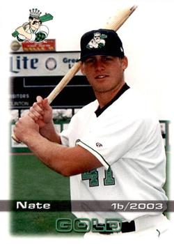 2003 Grandstand Clinton LumberKings #NNO Nate Gold Front