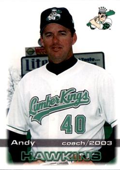 2003 Grandstand Clinton LumberKings #NNO Andy Hawkins Front