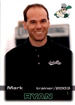 2003 Grandstand Clinton LumberKings #NNO Mark Ryan Front