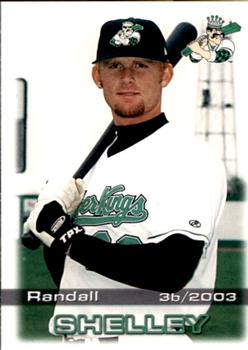 2003 Grandstand Clinton LumberKings #NNO Randall Shelley Front