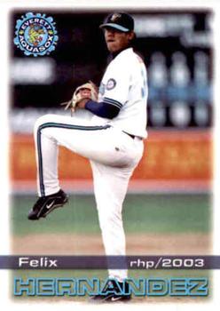 2003 Grandstand Everett AquaSox #NNO Felix Hernandez Front