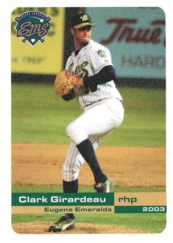 2003 Grandstand Eugene Emeralds #NNO Clark Girardeau Front