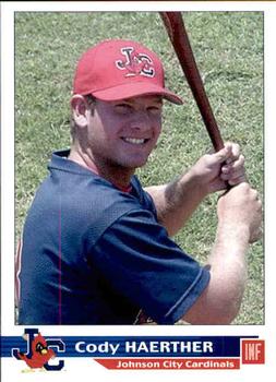 2003 Grandstand Johnson City Cardinals #19 Cody Haerther Front