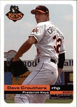2003 Grandstand Frederick Keys #NNO Dave Crouthers Front