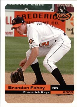 2003 Grandstand Frederick Keys #NNO Brandon Fahey Front