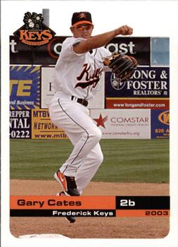 2003 Grandstand Frederick Keys #NNO Gary Cates Front
