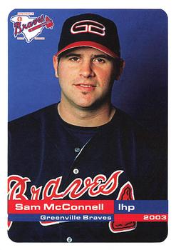 2003 Grandstand Greenville Braves #NNO Sam McConnell Front