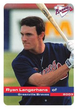 2003 Grandstand Greenville Braves #NNO Ryan Langerhans Front