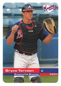 2003 Grandstand Greenville Braves #NNO Bryce Terveen Front