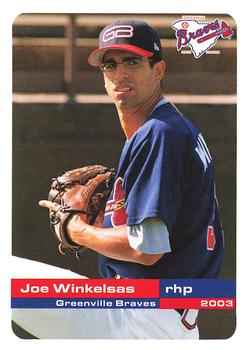 2003 Grandstand Greenville Braves #NNO Joe Winkelsas Front