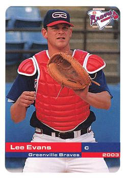 2003 Grandstand Greenville Braves #NNO Lee Evans Front