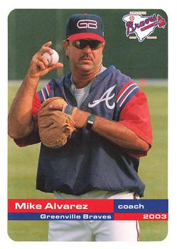 2003 Grandstand Greenville Braves #NNO Mike Alvarez Front