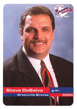 2003 Grandstand Greenville Braves #NNO Steve DeSalvo Front