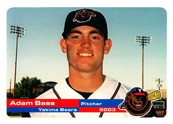 2003 Grandstand Yakima Bears #NNO Adam Bass Front