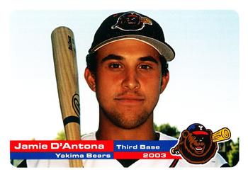 2003 Grandstand Yakima Bears #NNO Jamie D'Antona Front