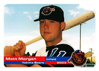 2003 Grandstand Yakima Bears #NNO Matt Morgan Front