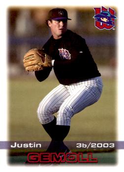 2003 Grandstand Wichita Wranglers #9 Justin Gemoll Front