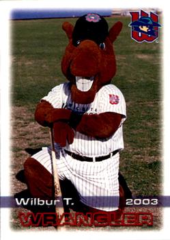 2003 Grandstand Wichita Wranglers #27 Wilbur T. Wrangler Front