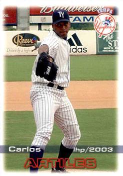 2003 Grandstand Tampa Yankees #NNO Carlos Artiles Front