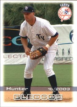 2003 Grandstand Tampa Yankees #NNO Hunter Bledsoe Front