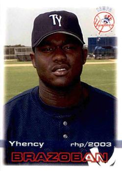 2003 Grandstand Tampa Yankees #NNO Yhency Brazoban Front