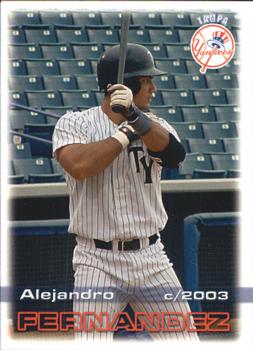 2003 Grandstand Tampa Yankees #NNO Alejandro Fernandez Front