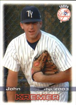 2003 Grandstand Tampa Yankees #NNO John Kremer Front