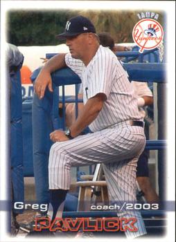 2003 Grandstand Tampa Yankees #NNO Greg Pavlick Front