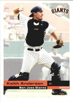 2003 Grandstand San Jose Giants #18 Keith Anderson Front