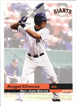 2003 Grandstand San Jose Giants #7 Angel Chavez Front
