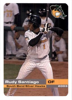 2003 Grandstand South Bend Silver Hawks #NNO Rudy Santiago Front