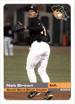 2003 Grandstand South Bend Silver Hawks #NNO Neb Brown Front