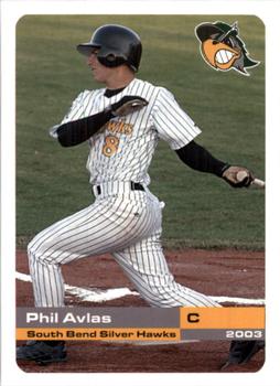 2003 Grandstand South Bend Silver Hawks #NNO Phil Avlas Front