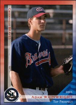 2003 Grandstand Southern League Top Prospects #NNO Adam Wainwright Front