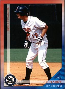 2003 Grandstand Southern League Top Prospects #NNO J.J. Hardy Front