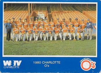 1980 WBTV Charlotte O's #NNO O's Team Photo Front