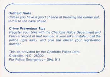 1980 Charlotte O's Police #NNO Edwin Neal Back