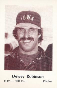 1980 Iowa Oaks Police #NNO Dewey Robinson Front