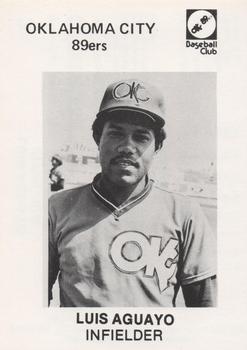 1980 Oklahoma City 89ers #3 Luis Aguayo Front