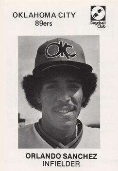 1980 Oklahoma City 89ers #14 Orlando Sanchez Front