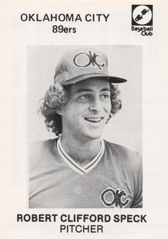 1980 Oklahoma City 89ers #22 Robert Speck Front