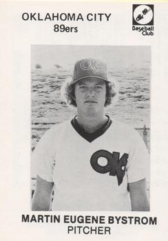 1980 Oklahoma City 89ers #26 Martin Bystrom Front