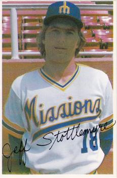 1980 Jack in the Box San Jose Missions #18 Jeff Stottlemyre Front
