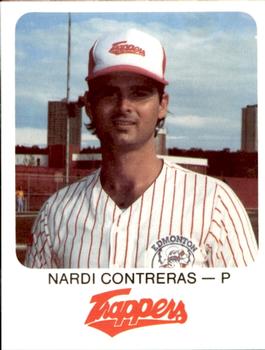 1981 Red Rooster Edmonton Trappers #4 Nardi Contreras Front