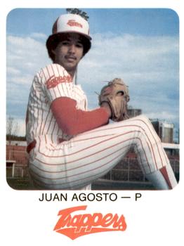 1981 Red Rooster Edmonton Trappers #5 Juan Agosto Front