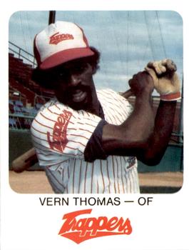 1981 Red Rooster Edmonton Trappers #9 Vern Thomas Front