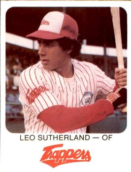 1981 Red Rooster Edmonton Trappers #14 Leo Sutherland Front