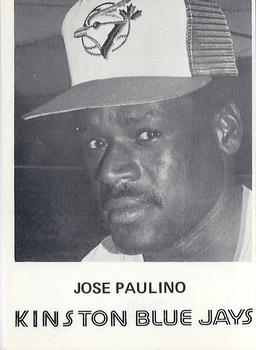 1982 Kelly Studio Kinston Blue Jays #18 Jose M. Paulino Front